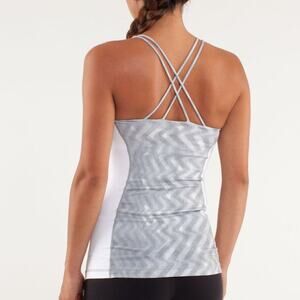 Lululemon Virtuous Tank Blazer Fossil / White 8